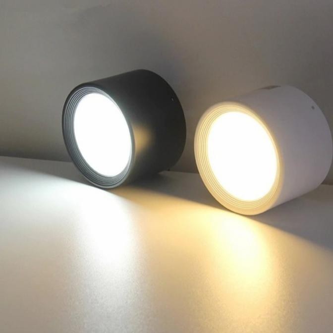 Lampu led downlight outbow lampu plafon 12W / 24W hitam / putih