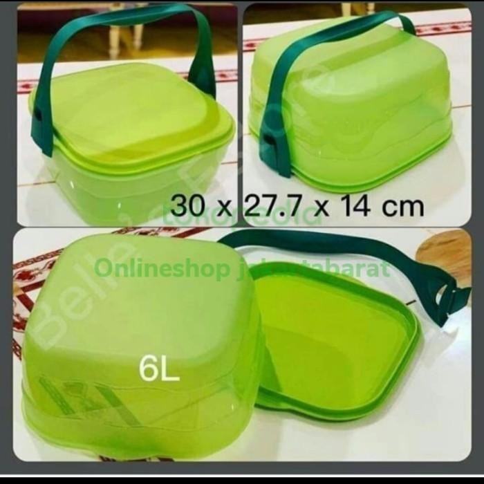 CAKE TAKER SQUARE TUPPERWARE