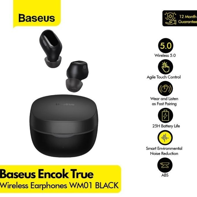 Baseus WM01 / Encok WM-01 TWS True Wireless Earbuds Bluetooth Earphone