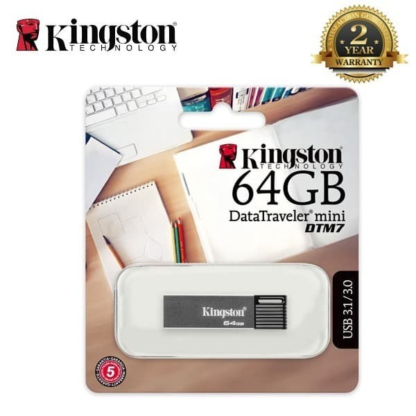 PROMO KINGSTON FLASH DISK DATATRAVELER DTM7 64GB USB 3.0/3.1 #ORIGINAL