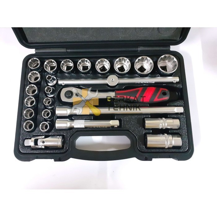 Kunci Sok Set 25Pcs Hk 004102 Gotools Socket Dr Socket Set 12 Point