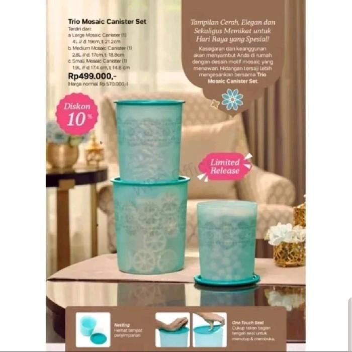 TUPPERWARE MOSAIC 1.9L / TOPLES / CANISTER MOSAIC 1.9L