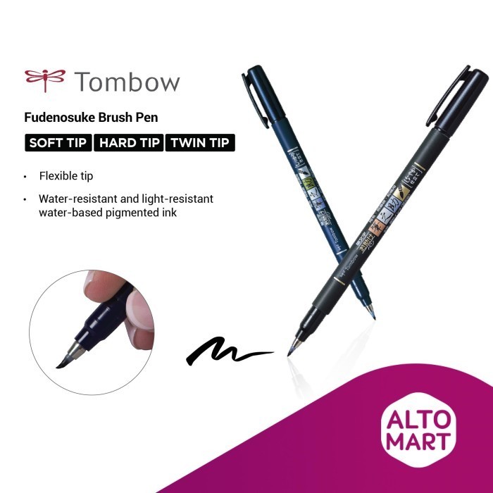 

Tombow Fudenosuke Brush Pen Spidol Marker Kaligrafi Warna Warni -fo3