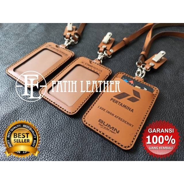 

Name Tag Id Card Holder Kulit Custom Nama Dan Logo Perusahaan, Id Card Holder Kulit