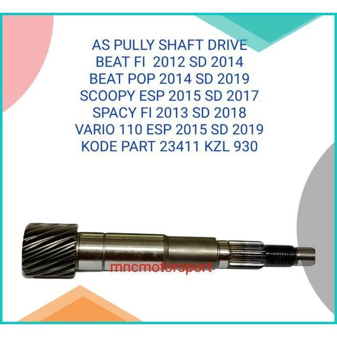 AS PULLY KODE KZL BEAT FI 2012 SD 2014 16novz3 limited stock