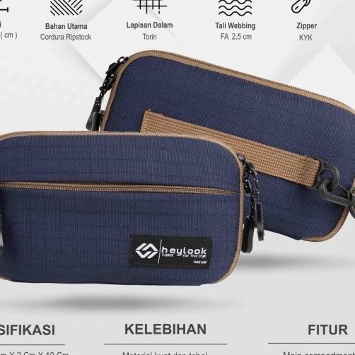Tas Gantung Leher Pria Sling Pouch Dompet Kartu Leher Neck Bag Spesial