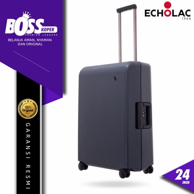 Koper 24 Inch Medium ECHOLAC Hardcase Kuat Tanpa Resleting/Zipper Original