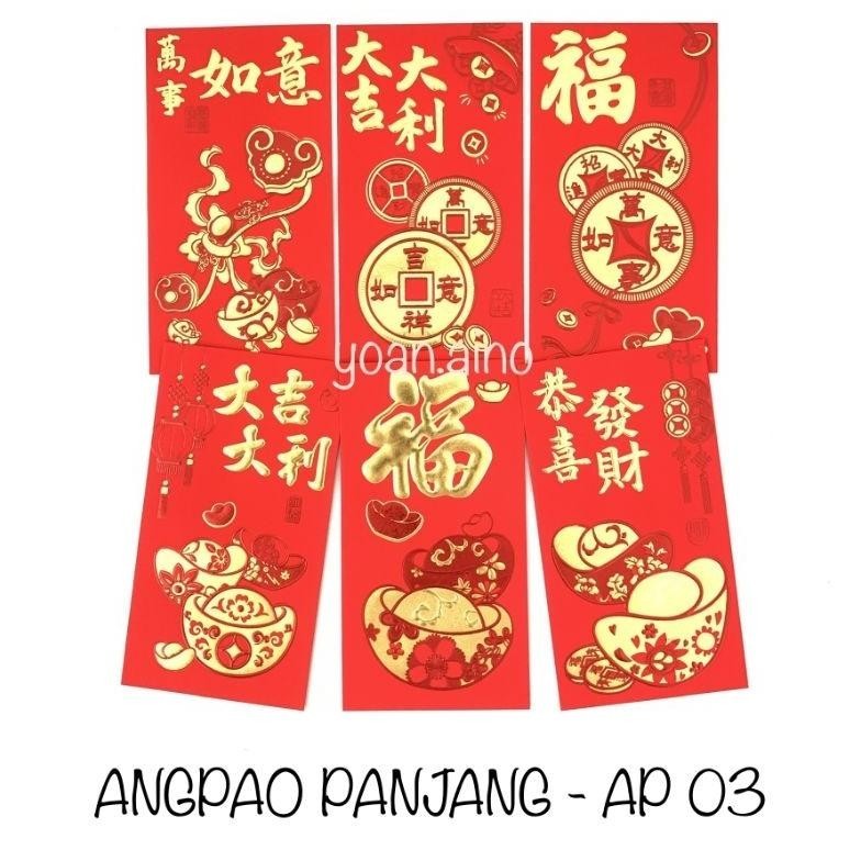 

Bisa Cod Ready Angpao Imlek Chinese New Year Model Panjang Netral Naga Bunga Flower Minni Promo