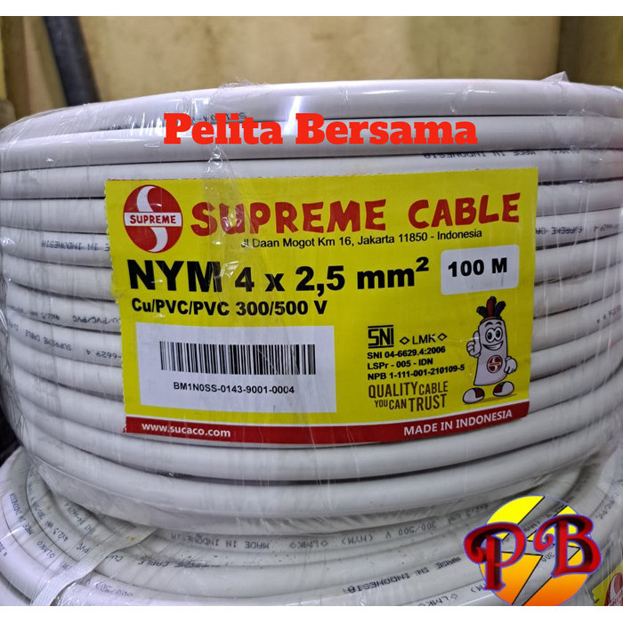 Kabel NYM 4 x 2.5 mm Merk Supreme