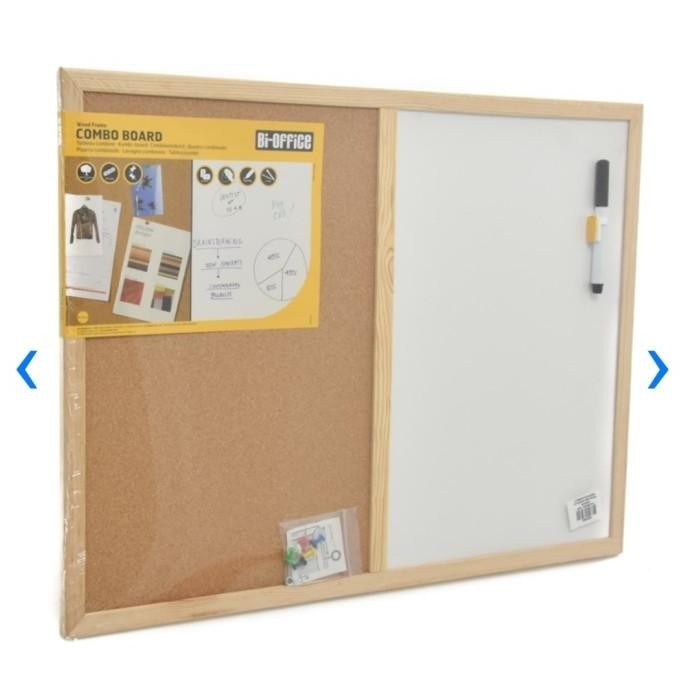 

Papan Mading Kombinasi Bi Office Cork Notice Board Frame 60X45