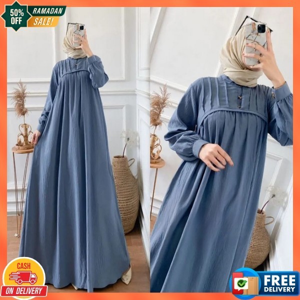 Bj Dreas Muslim Kekinian Jubah Gamiss Fashion Wanita Gsmis Import Premium Gsmmis Gam8S Kerja Gamies 