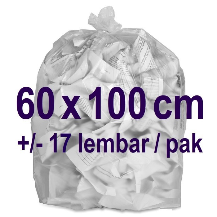 Kantong Plastik Bening Besar 60X100 Cm Pe 770 Gr / Pa Kantong Sampah