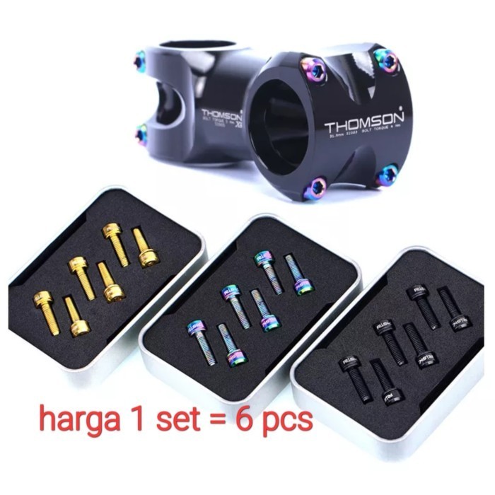 BAUT STEM TITANIUM - TITANIUM BOLT STEM - BAUT STEM SEPEDA