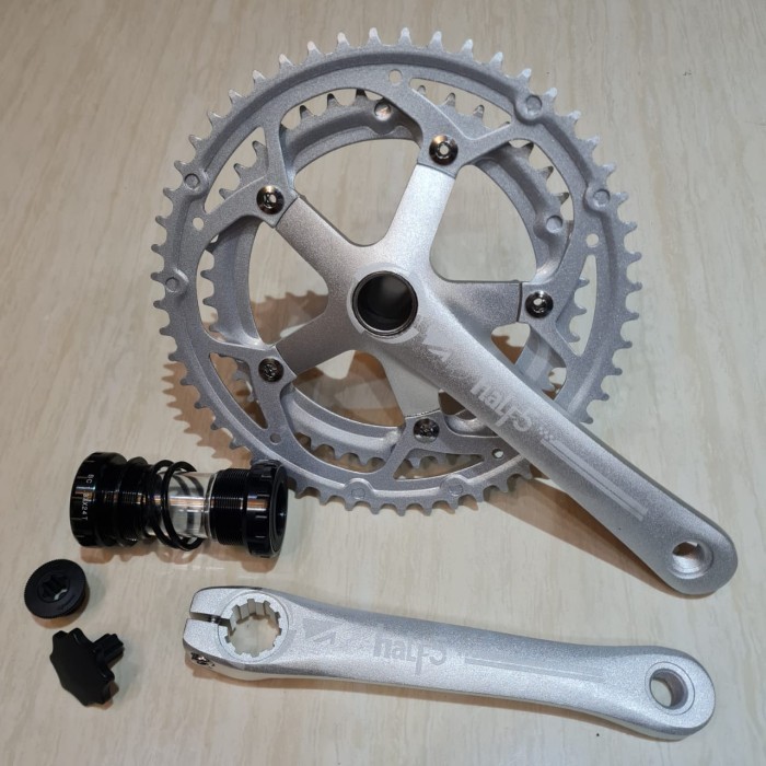 CRANKSET GT HALF5 CRANK SET DOUBLE SPEED 52T 42T HT2 LUCE RAZE LITEPRO