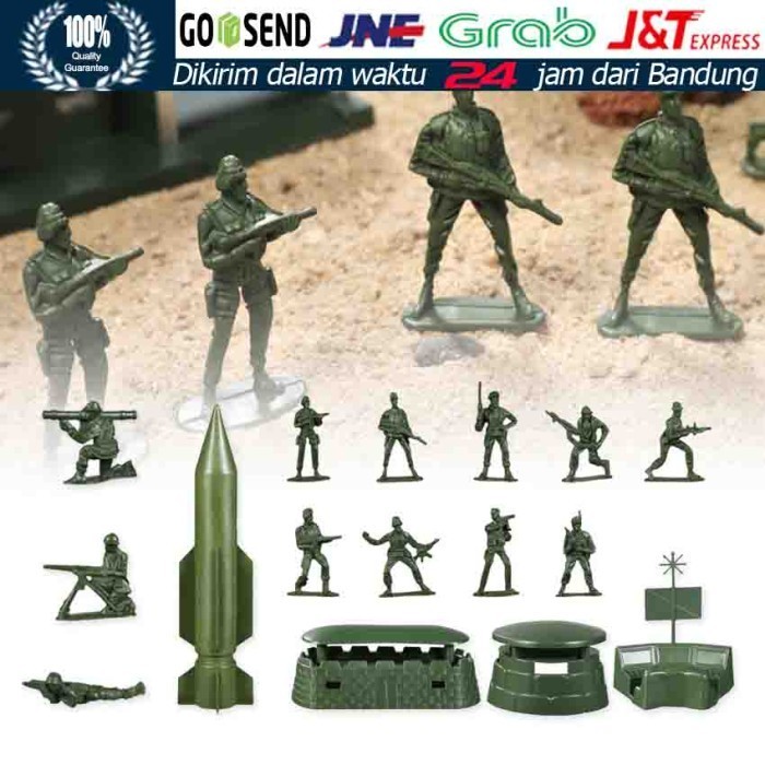 56Pcs/Set Military Model Playset Toy Soldier Army Men Toys Figures 5cm
