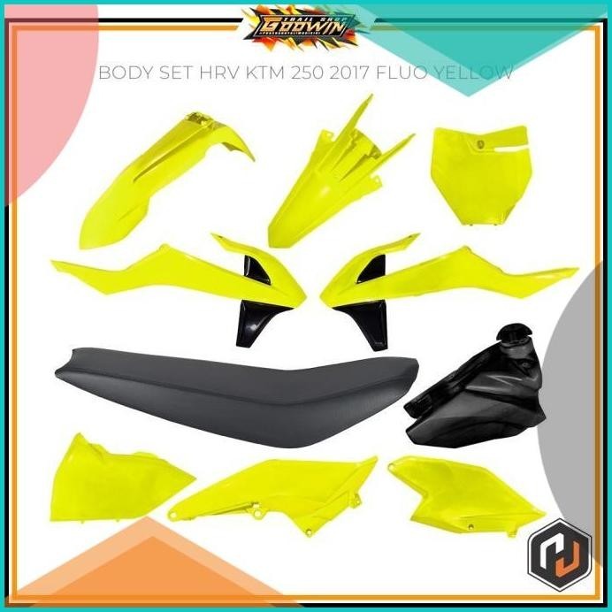 Body Trail Bodyset Cover Body HRV FLUO KTM 250 2017 Fluo Yellow 16novz