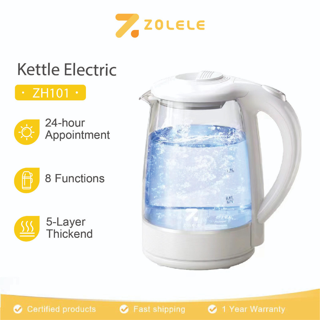 ZOLELE ZH101 Kettle Listrik 2L Pemanas Air Listrik Electric Water Heater Air Panas Teko Thermos