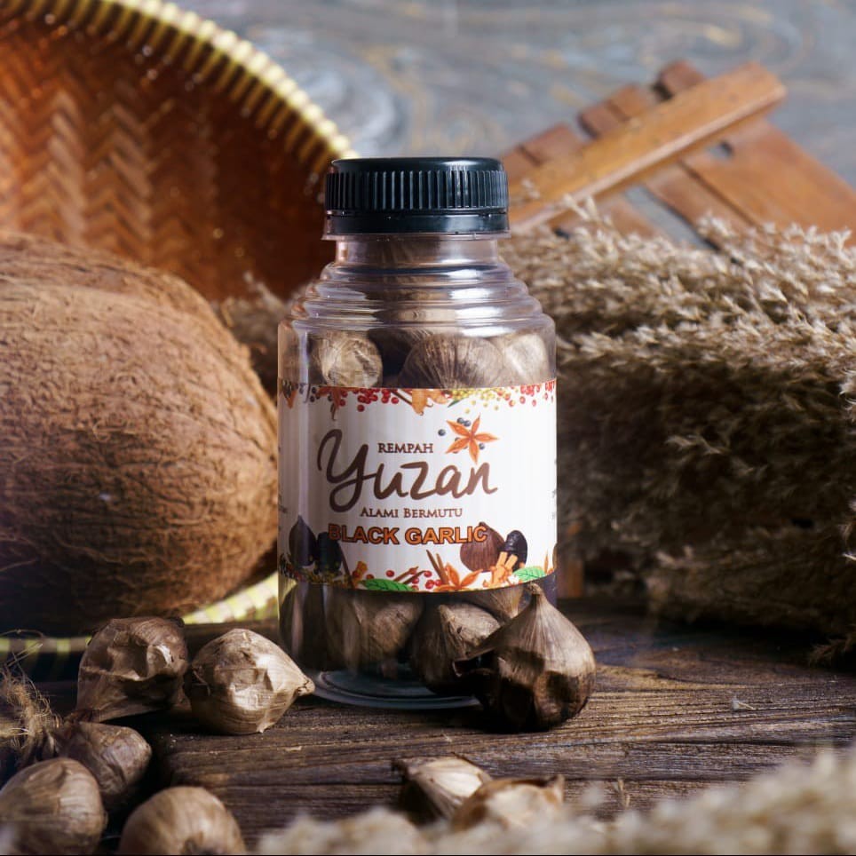 

Black Garlic Tunggal Lanang Yuzan 100 Gram | Black Garlic Bawang Tunggal Lanang | Bawang Hitam Pilihan /Organik