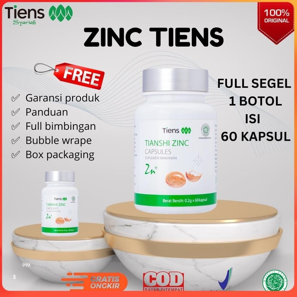 Ready>>> Tianshi Zinc Zink Tiens Tiansi Tianzhi Capsule Capsules Kapsul Isi 60 Original Thiansi Tien