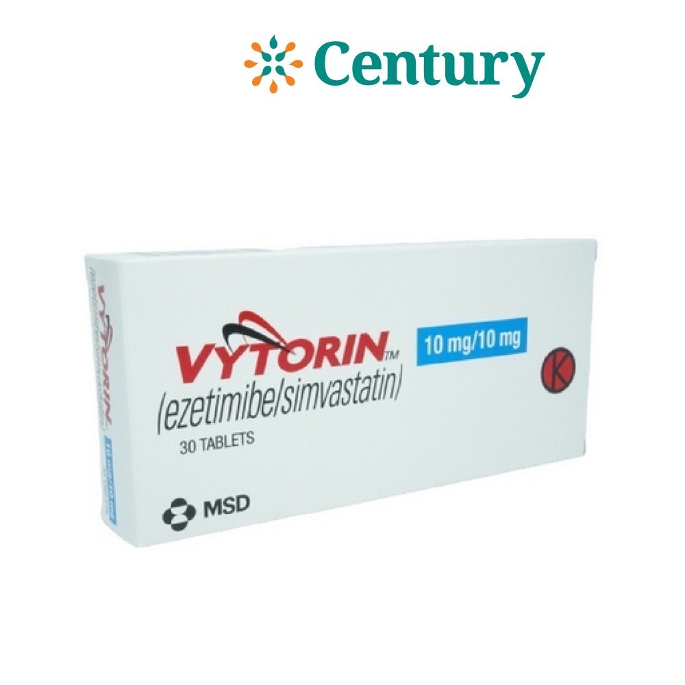 VYTORIN 10 MG 1 STRIP ISI 10 TABLET/ EZETIMIBE 10 MG/ SIMVASTATIN 20 MG / OBAT KOLESTEROL /OBAT HYPE