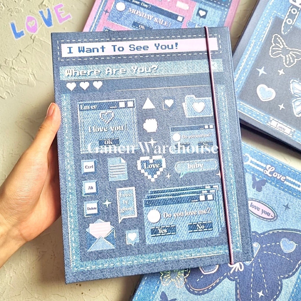 [GW] A5 Binder Jeans Denim Binder 6 Ring Photocard