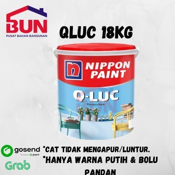 Terlaris Cat Tembok Qluc 25 Kg Putih / Pail /Q-Luc 25 Kg / Nippon Paint Promo Terbaru