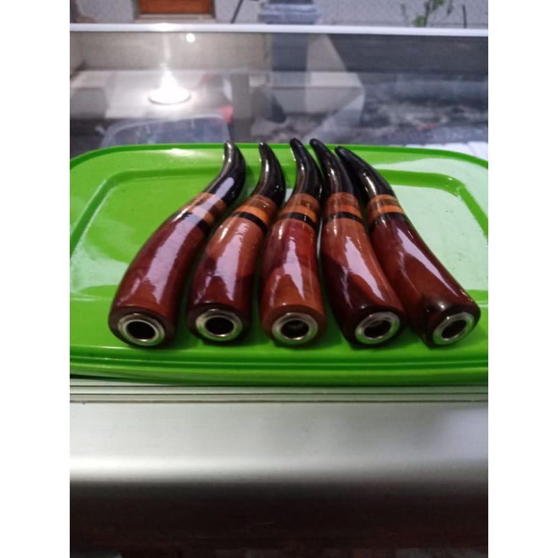 TERLARIS  Pipa Rokok Kombinasi Kayu Nagasari Kelor Hitam Stigi TERBARU