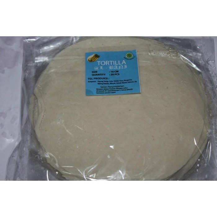 

Terbaru Paket 10Pack Kulit Kebab Mini /Tortila / Tortilla Mini - 16Cm Isi 20 Promo Terlaris