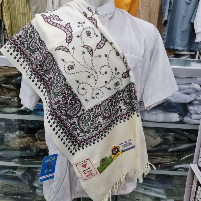 MURAH Sorban Kashmiri Almas Motif Batik Print Ukuran Jumbo