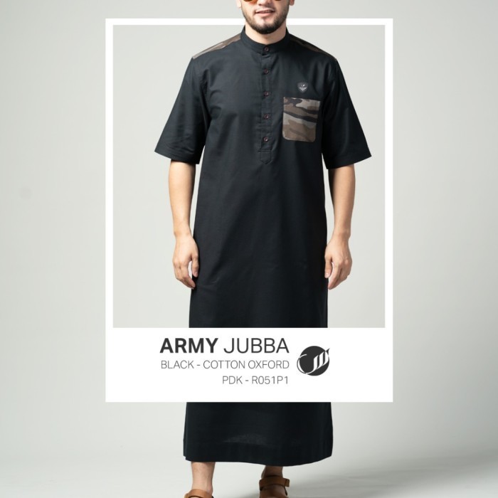 BRG BARU SAMASE GAMIS PRIA JUBAH CASUAL ARMY R051P PDK COTTON OXFORD