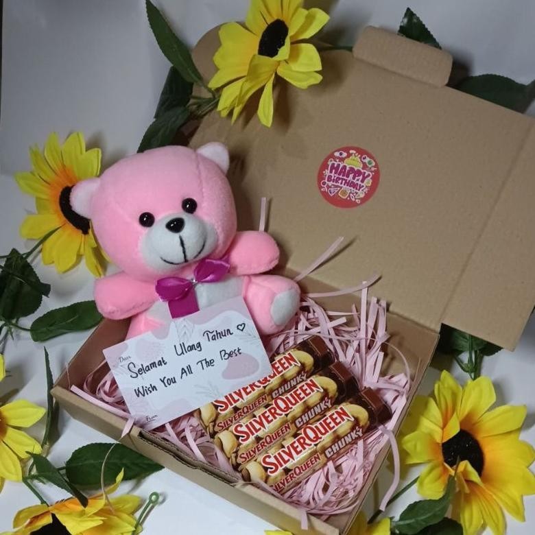 

{VALENTINE} Kado/Hampres/Gift box Coklat Ulang Tahun, Anniversary, Graduation dll custom ucapan TERLARIS