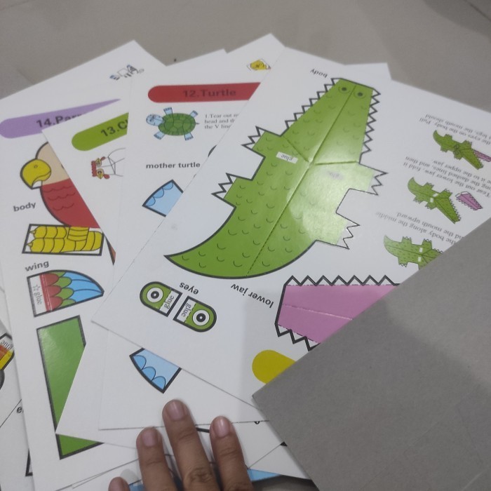 

Paper Craft Kerajinan Anak Lipat Lem Kendaraan Hewan Tanpa Gunting Best