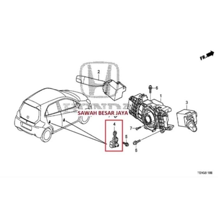 Ready Door Switch Stopper Stoper Pintu Depan Belakang Jazz S Rs Ge8 City Gm2 .