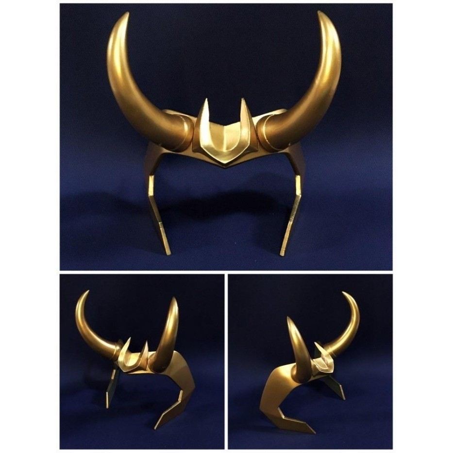 Loki Crown Marvel Asgard Headpiece Headwear Mahkota Hobby Cosplay