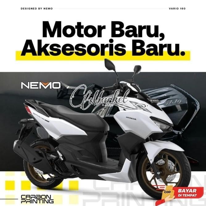 Paket Aksesoris Vario 160 Cover Kenalpot Filter Radiator Stop Sen