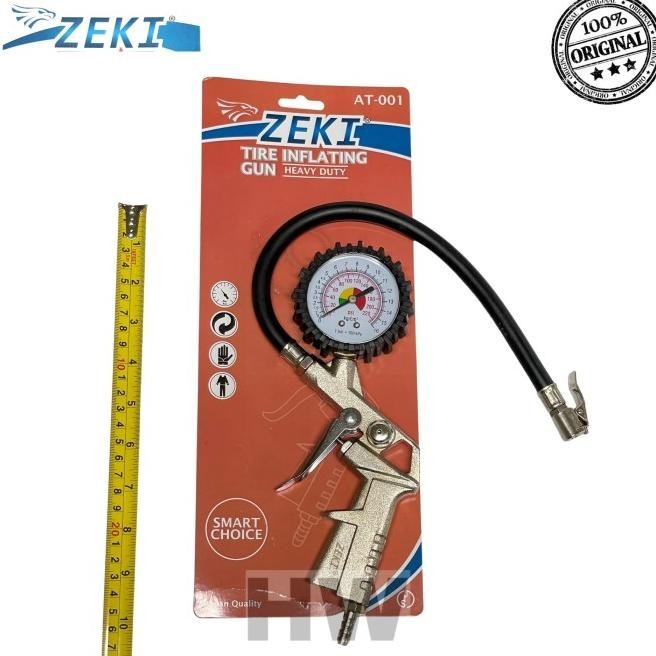 

Tire Inflating Gun Pompa Alat Pengisi dan Pengukur Angin Zeki AT-001 Berkualitas bagus