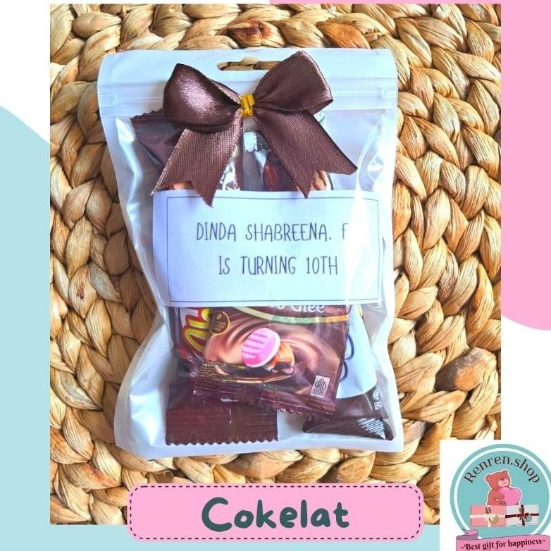 

PROMO MURAH Paket 10 pcs - Mini gift snack hampers snack murah (COKELAT)