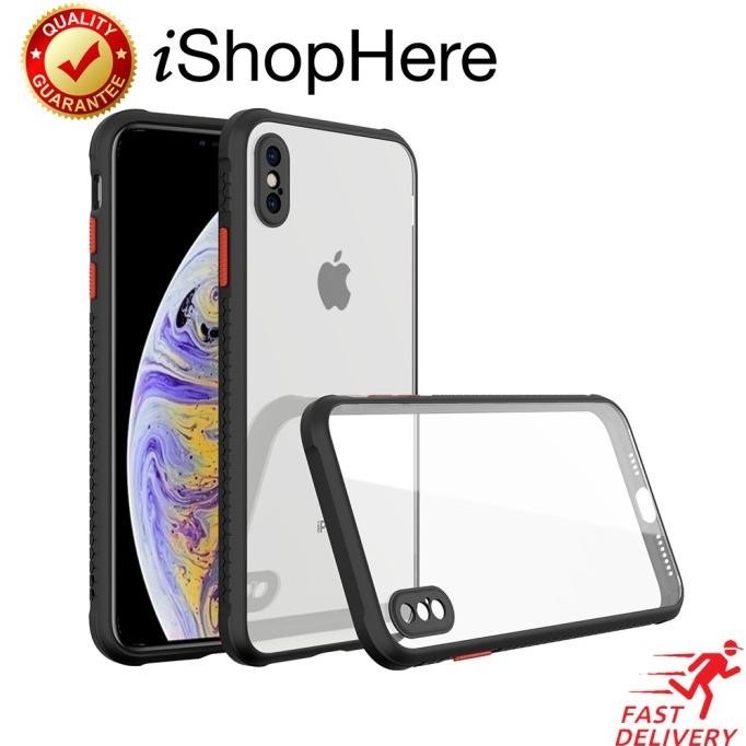 Anti Crack Clear Tread Hard Case Casing Bening iPhone X XR XS Max Smartbest