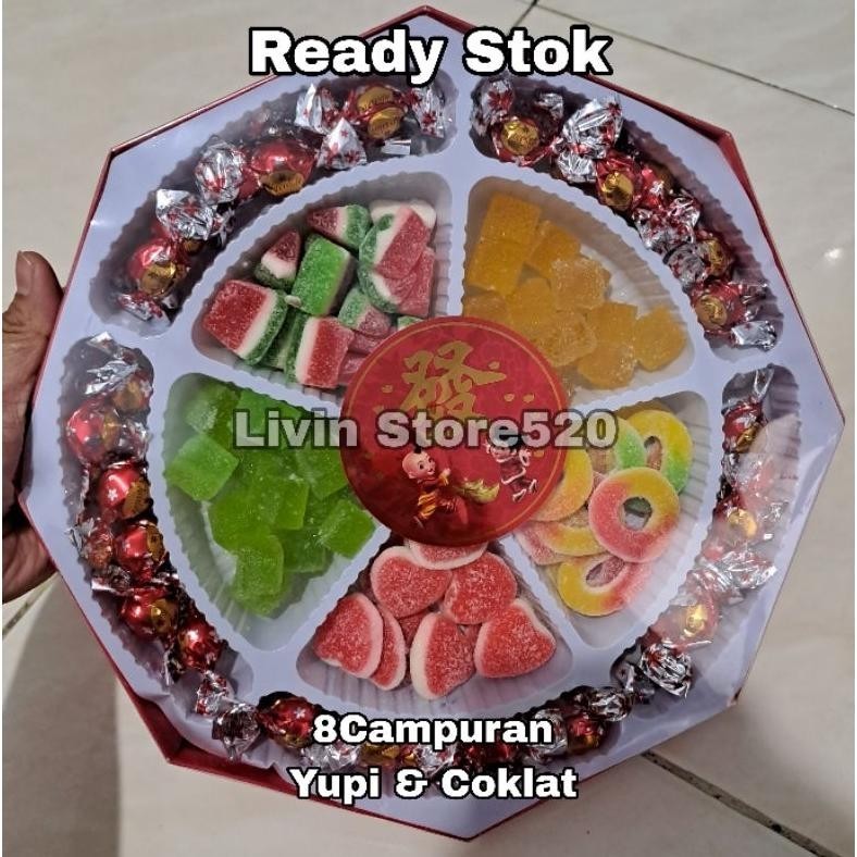 

CNY NEW//Hampers CNY Imlek 8macam Manisan Yupi Permen Coklat