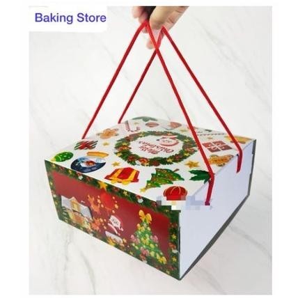 

Produk Trend Dus Kue - Cake Box Natal - Box Natal Gosend Grab Only