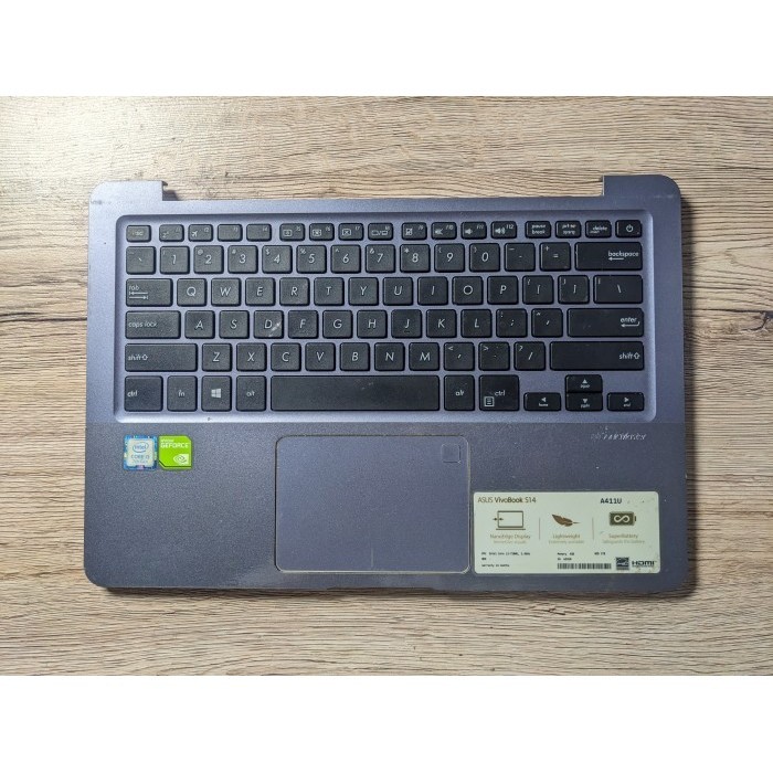 CASING PALMREST KEYBOARD TOUCHPAD ASUS VIVOBOOK A411U ORIGINAL CABUTAN