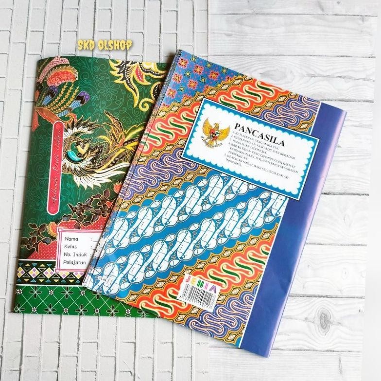 

Terlarizzz Sampul buku tulis Batik ukuran KWARTO ukuran buku biasa ( isi 20 lembar/ 1 Pack)