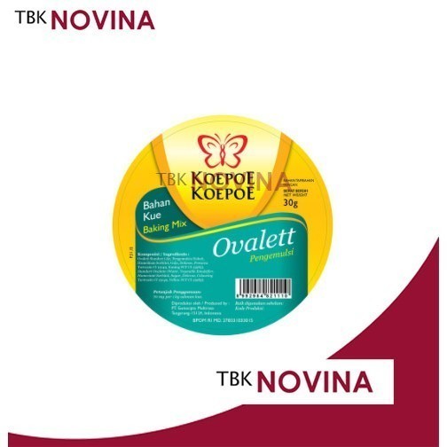 

KUPU-KUPU OVALET KECIL 30Gr