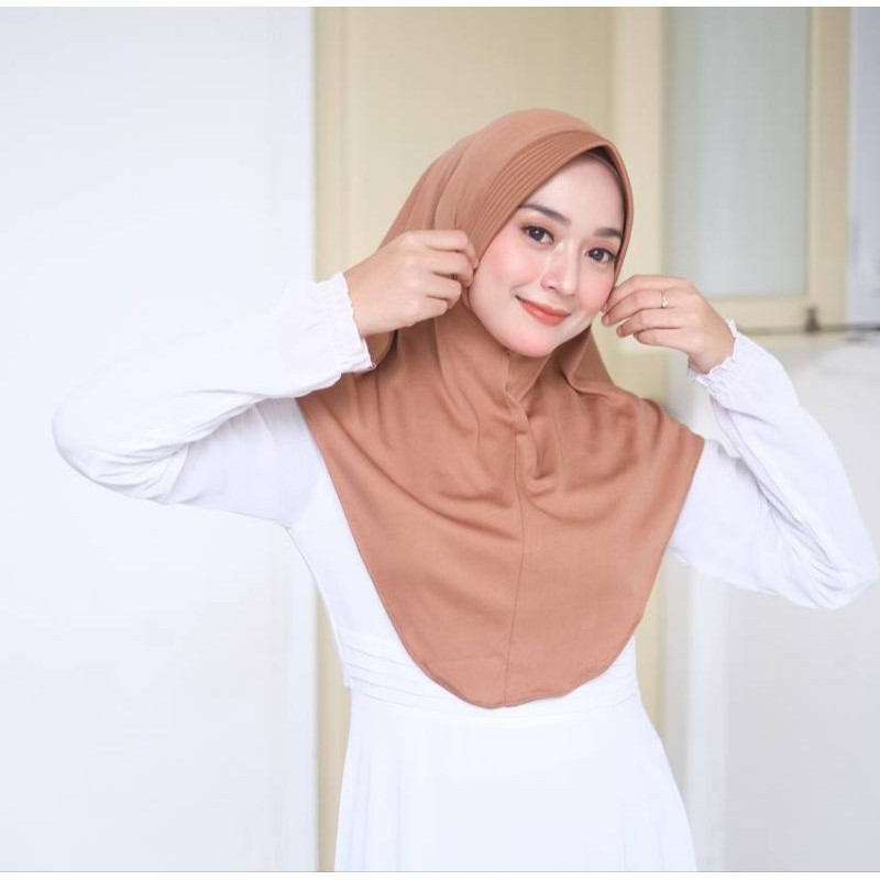 Bergo Hamidah Menutup Dada / Hijab Sport Menutup Dada Jersey Premium
