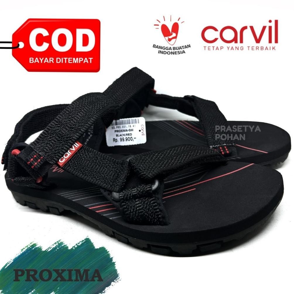 Cod Sandal Gunung Pria Carvil Original Anti Air - Sendal Gunung Carvil Original Viral 