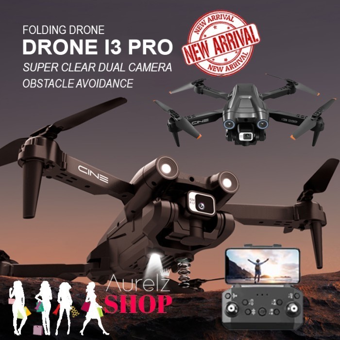 Drone I3 Pro 4K Dual Camera Obstacle Avoidance Follow Me Drone