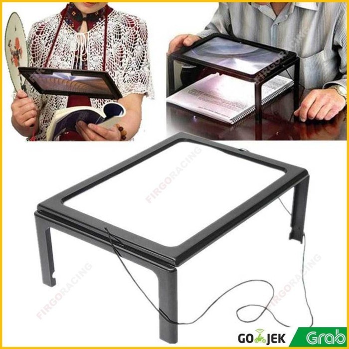 

Terlaris Kaca Pembesar Bentuk Meja Dengan Lampu Led - Hl-A4 Hitam Promo Terbaru