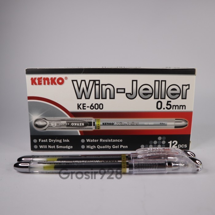 

(Per 12) Gel Pen / Pulpen Gel Win-Jeller /WinJeller Kenko KE-600 -fo3