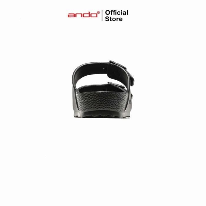 BISA COD - ANDO OFFICIAL SANDAL SELOP SULTAN PRIA DEWASA - HITAM