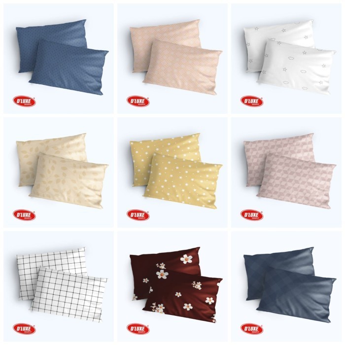 D'Luxe Sarung Bantal + Sarung Bantal - Random Ready
